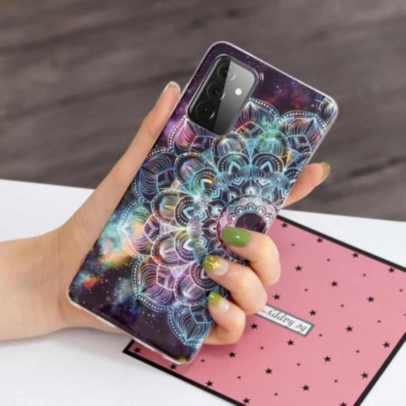 Maskica Samsung Galaxy A72 4G / A72 5G Fluorescentna Šarena Mandala