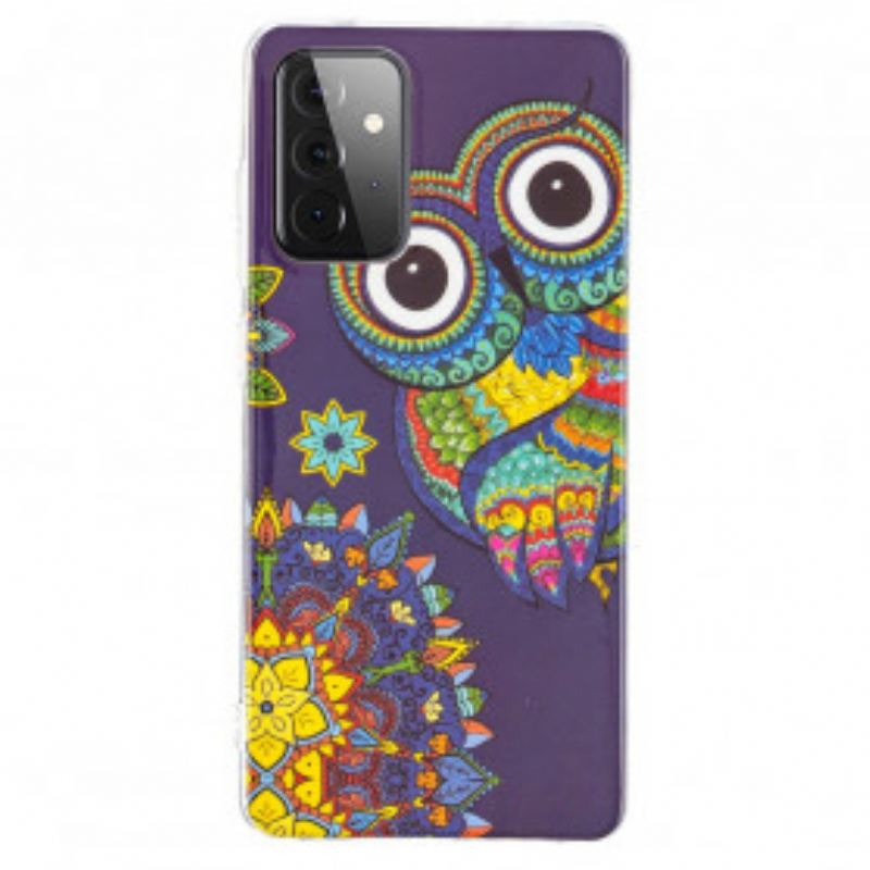 Maskica Samsung Galaxy A72 4G / A72 5G Mandala Fluorescentne Sove