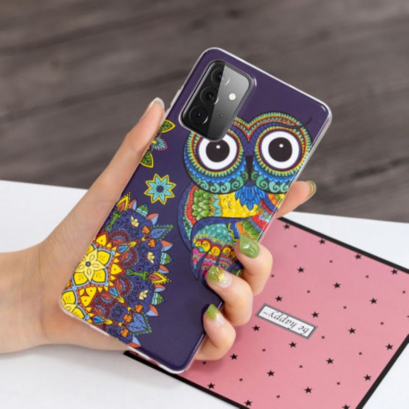 Maskica Samsung Galaxy A72 4G / A72 5G Mandala Fluorescentne Sove