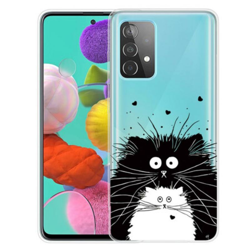 Maskica Samsung Galaxy A72 4G / A72 5G Pogledajte Mačke