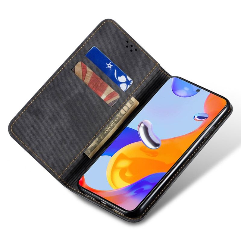 Flip Futrola Xiaomi 14 Pro Jeans Tkanina