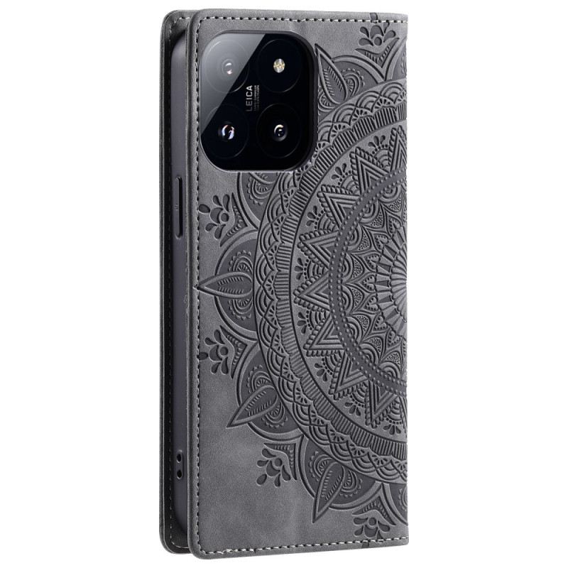 Kožna Futrola Xiaomi 14 Pro Mandala Suede Efekt