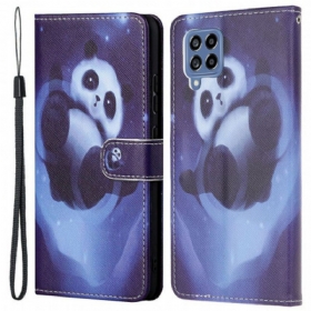 Futrola Samsung Galaxy M53 5G Svemirska Panda S Uzicom