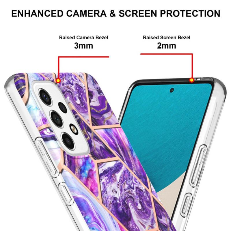 Maskica Samsung Galaxy M53 5G Blještavi Geometrijski Mramor