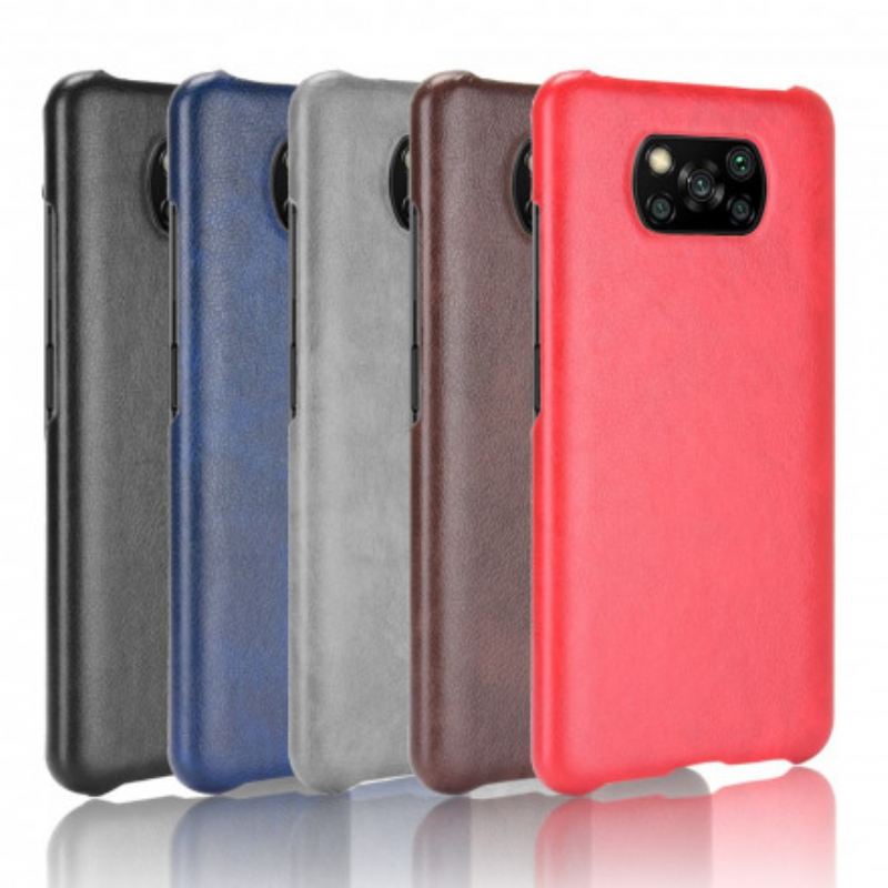 Maskica Poco X3 / X3 Pro / X3 NFC Litchi Performance Leather Effect