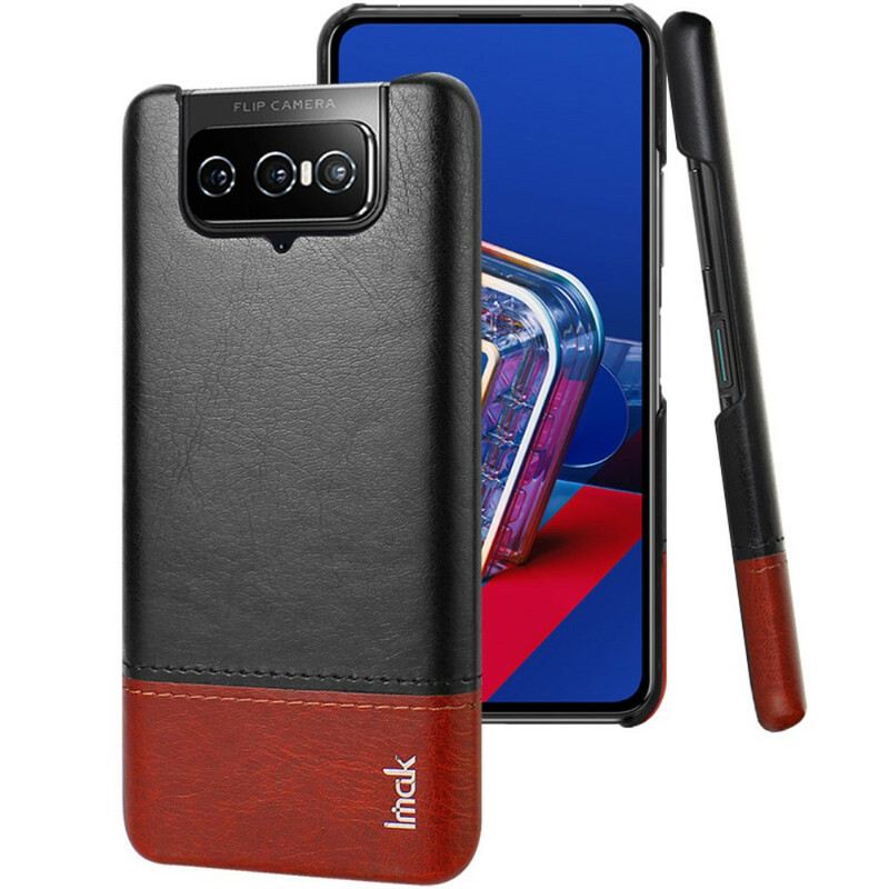 Flip Futrola Asus Zenfone 8 Flip Kožna Futrola Imak Ruiyi Serija S Efektom Kože