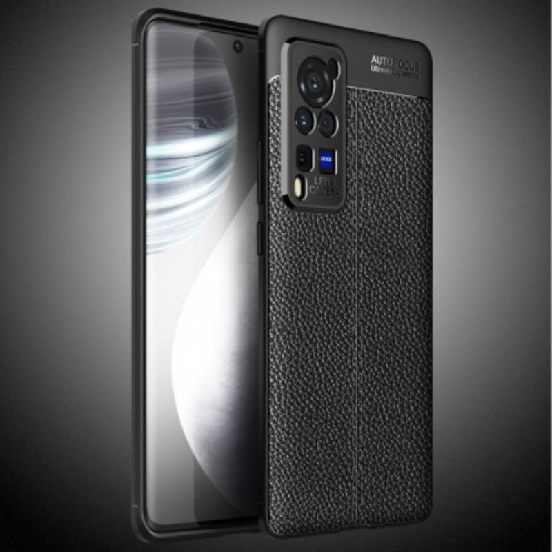 Maskica Vivo X60 Pro Efekt Dvostruke Linije Litchi Kože