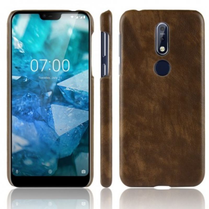 Maskica Nokia 7.1 Litchi Kožni Efekt