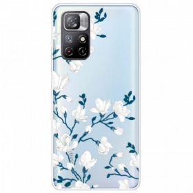 Maskica Xiaomi Redmi Note 11 Pro Plus 5G Bijelo Cvijeće