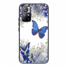 Maskica Xiaomi Redmi Note 11 Pro Plus 5G Butterflies Design Kaljeno Staklo