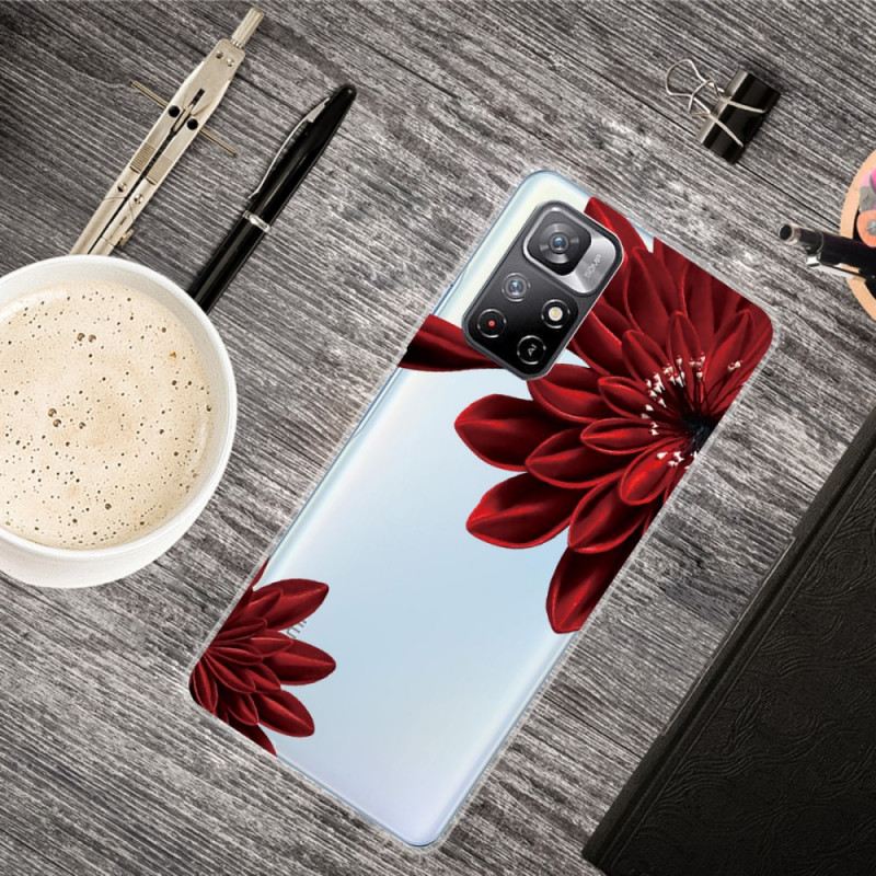 Maskica Xiaomi Redmi Note 11 Pro Plus 5G Crveno Cvijeće