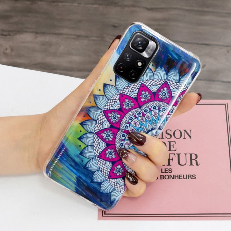 Maskica Xiaomi Redmi Note 11 Pro Plus 5G Fluorescentna Šarena Mandala