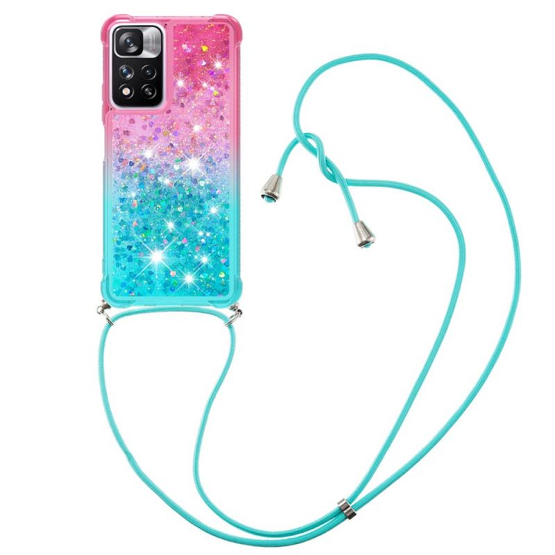 Maskica Xiaomi Redmi Note 11 Pro Plus 5G Glitter Silikonski Kabel