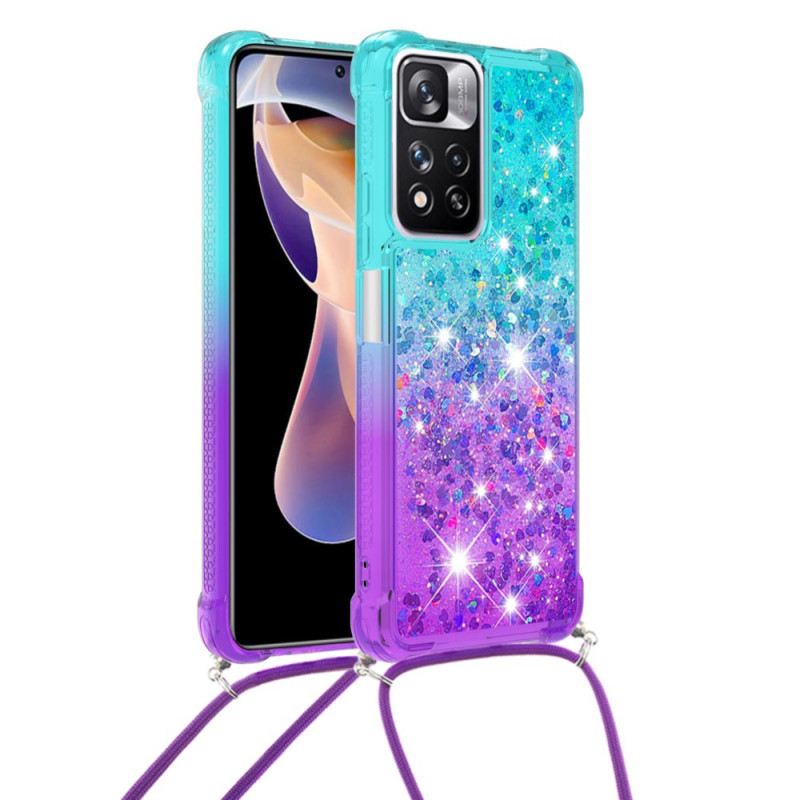 Maskica Xiaomi Redmi Note 11 Pro Plus 5G Glitter Silikonski Kabel