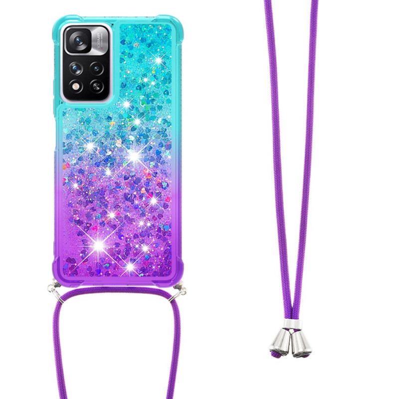 Maskica Xiaomi Redmi Note 11 Pro Plus 5G Glitter Silikonski Kabel