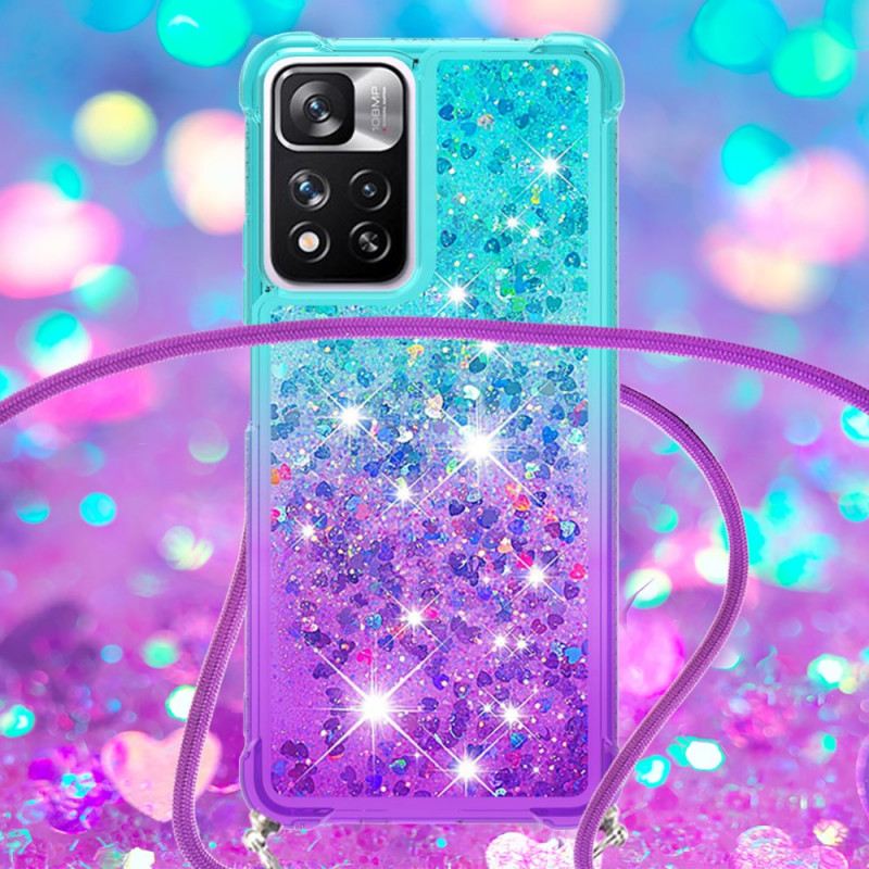 Maskica Xiaomi Redmi Note 11 Pro Plus 5G Glitter Silikonski Kabel