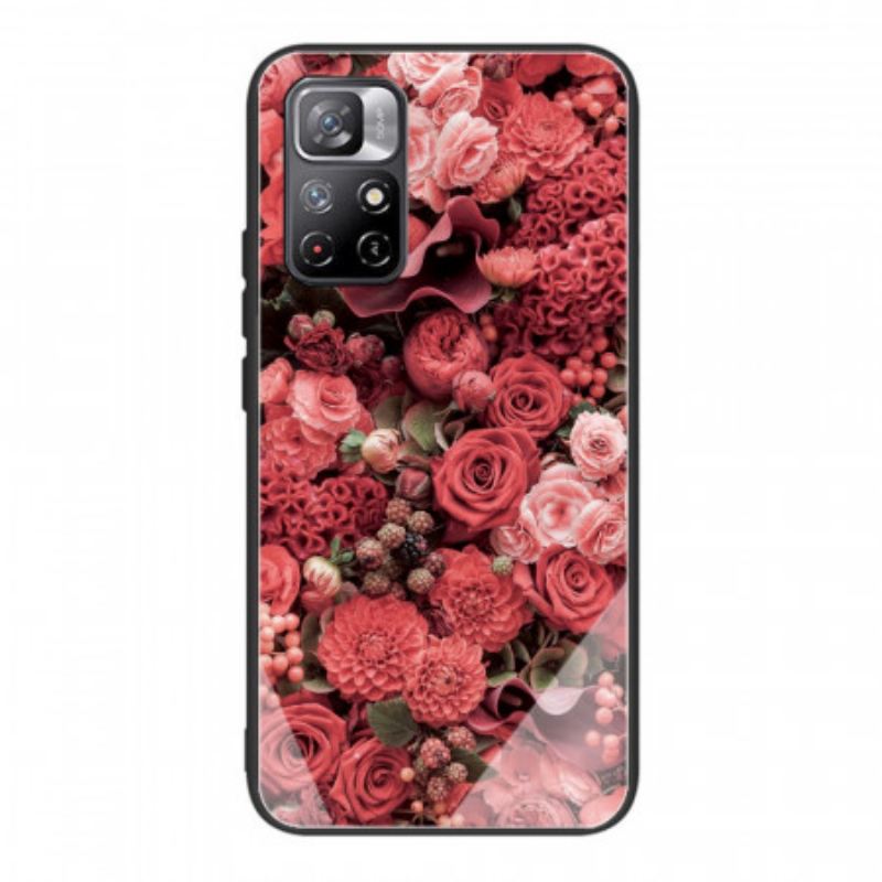 Maskica Xiaomi Redmi Note 11 Pro Plus 5G Rose Flowers Kaljeno Staklo