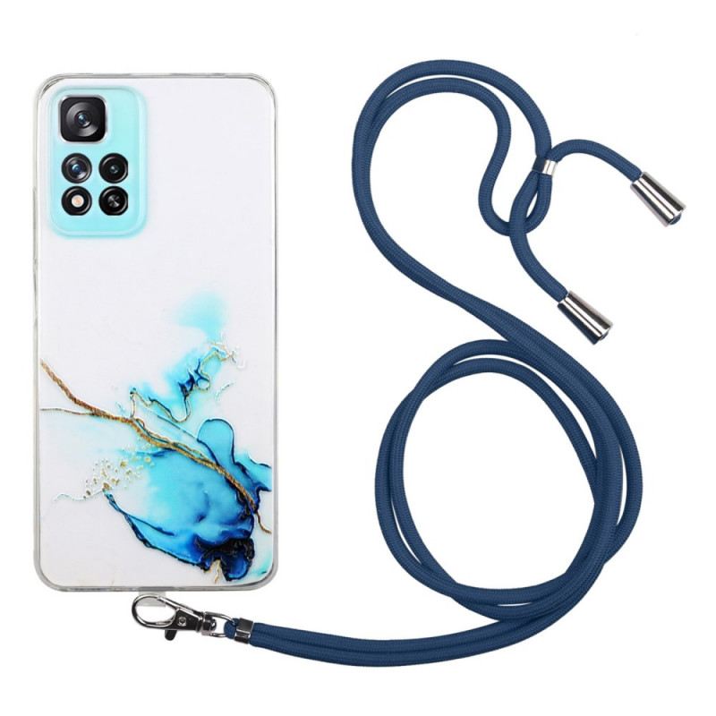 Maskica Xiaomi Redmi Note 11 Pro Plus 5G S Mramornim Kabelom