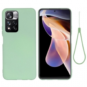 Maskica Xiaomi Redmi Note 11 Pro Plus 5G Tekući Silikon S Uzicom