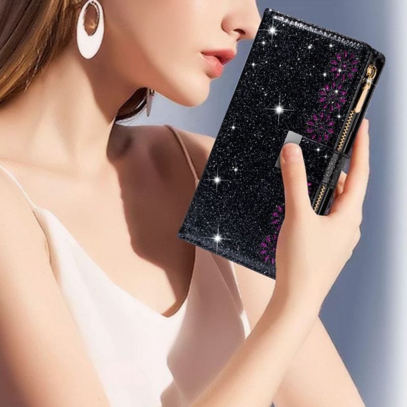 Flip Futrola Samsung Galaxy Z Fold 4 Ultra Šljokice S Remenom