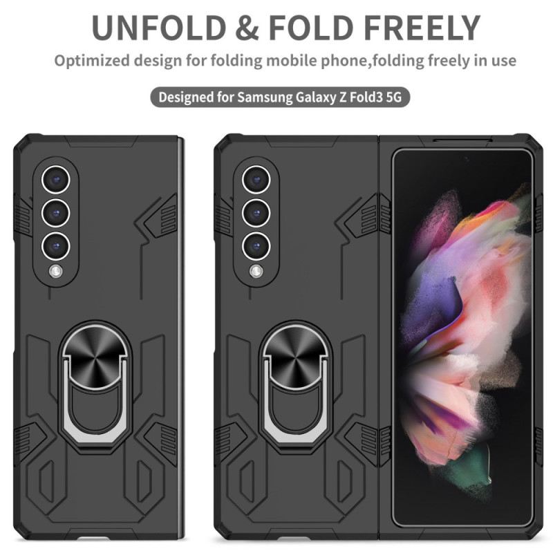 Maskica Samsung Galaxy Z Fold 4 Dvostruki Materijal I Rotirajući Prsten