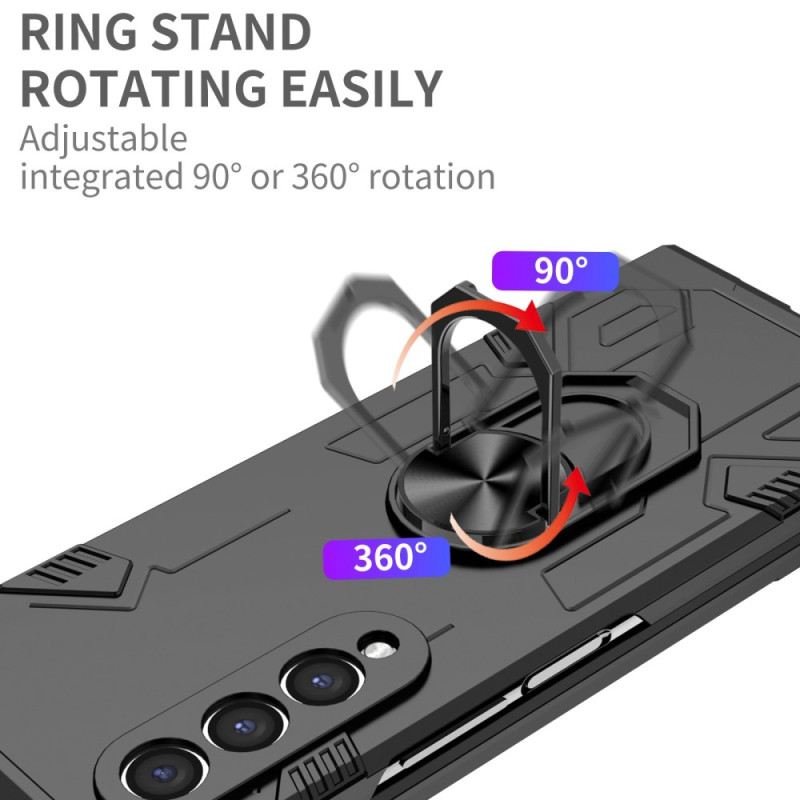 Maskica Samsung Galaxy Z Fold 4 Dvostruki Materijal I Rotirajući Prsten