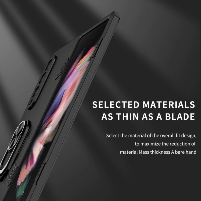 Maskica Samsung Galaxy Z Fold 4 Dvostruki Materijal I Rotirajući Prsten