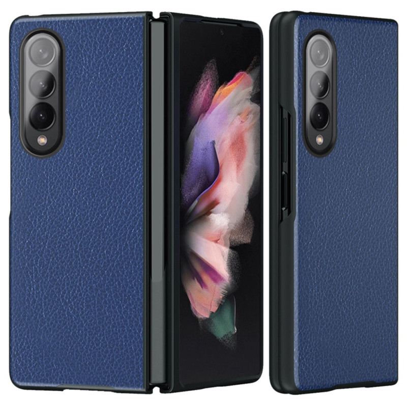 Maskica Samsung Galaxy Z Fold 4 Umjetna Koža Presvučena Ličijem