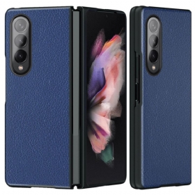 Maskica Samsung Galaxy Z Fold 4 Umjetna Koža Presvučena Ličijem