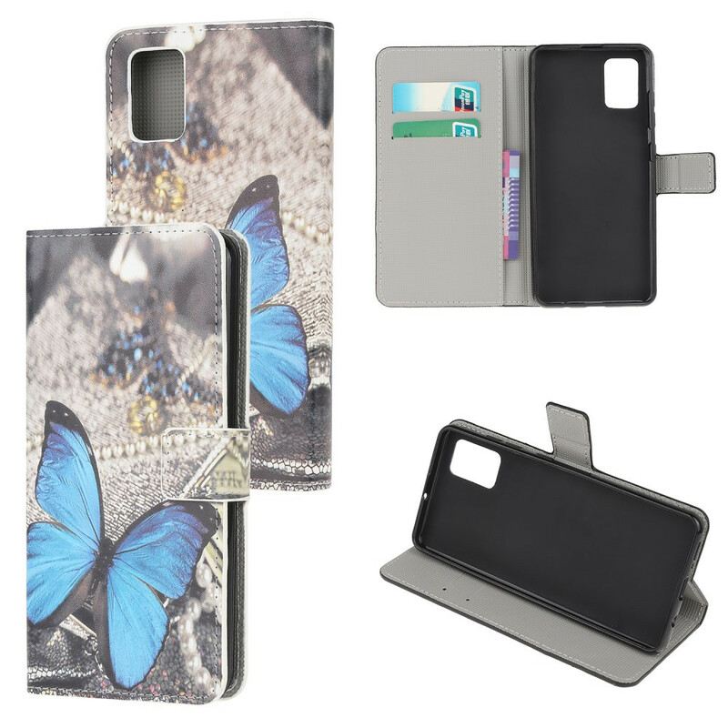 Kožna Futrola Samsung Galaxy A41 Butterfly Prestige Blue