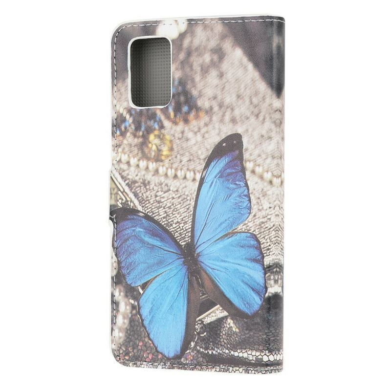 Kožna Futrola Samsung Galaxy A41 Butterfly Prestige Blue