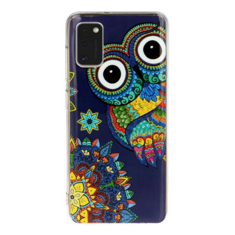 Maskica Samsung Galaxy A41 Mandala Fluorescentne Sove