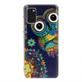 Maskica Samsung Galaxy A41 Mandala Fluorescentne Sove