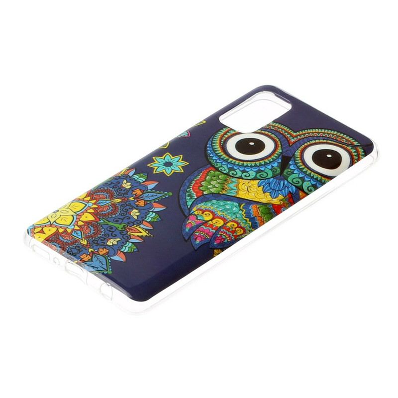 Maskica Samsung Galaxy A41 Mandala Fluorescentne Sove