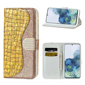 Flip Futrola Samsung Galaxy S21 5G Croco Dijamanti