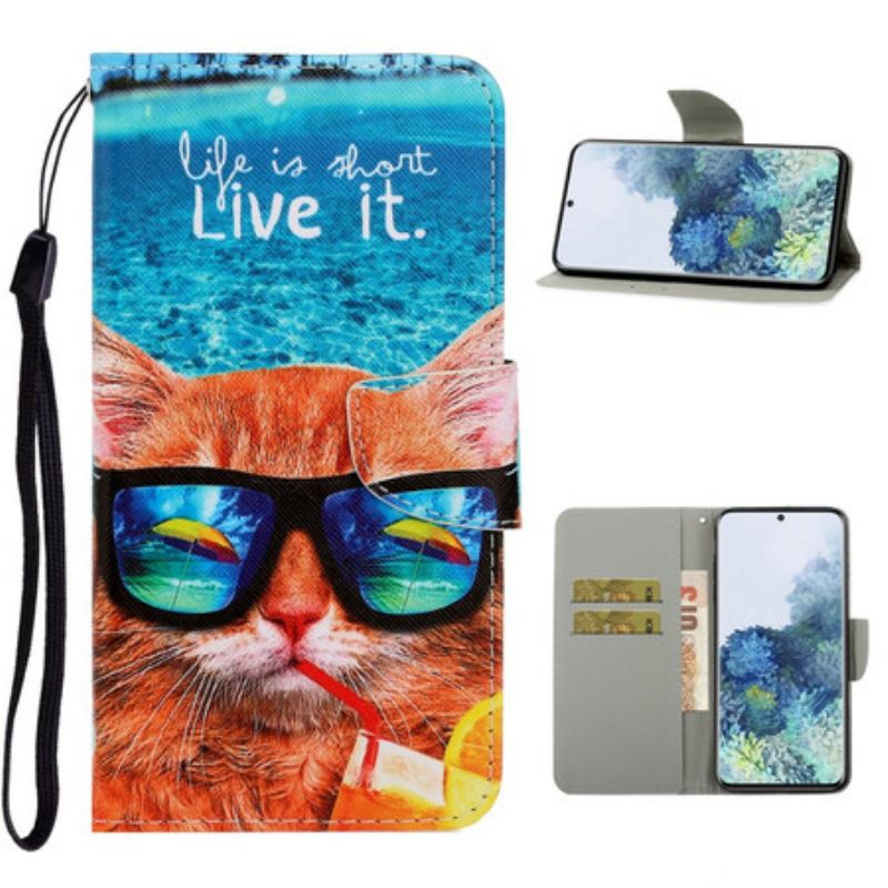 Futrola Samsung Galaxy S21 5G Cat Live It Strappy