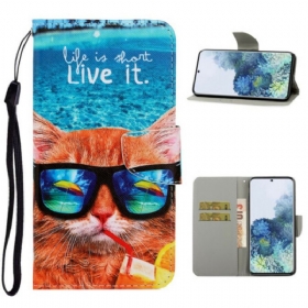 Futrola Samsung Galaxy S21 5G Cat Live It Strappy