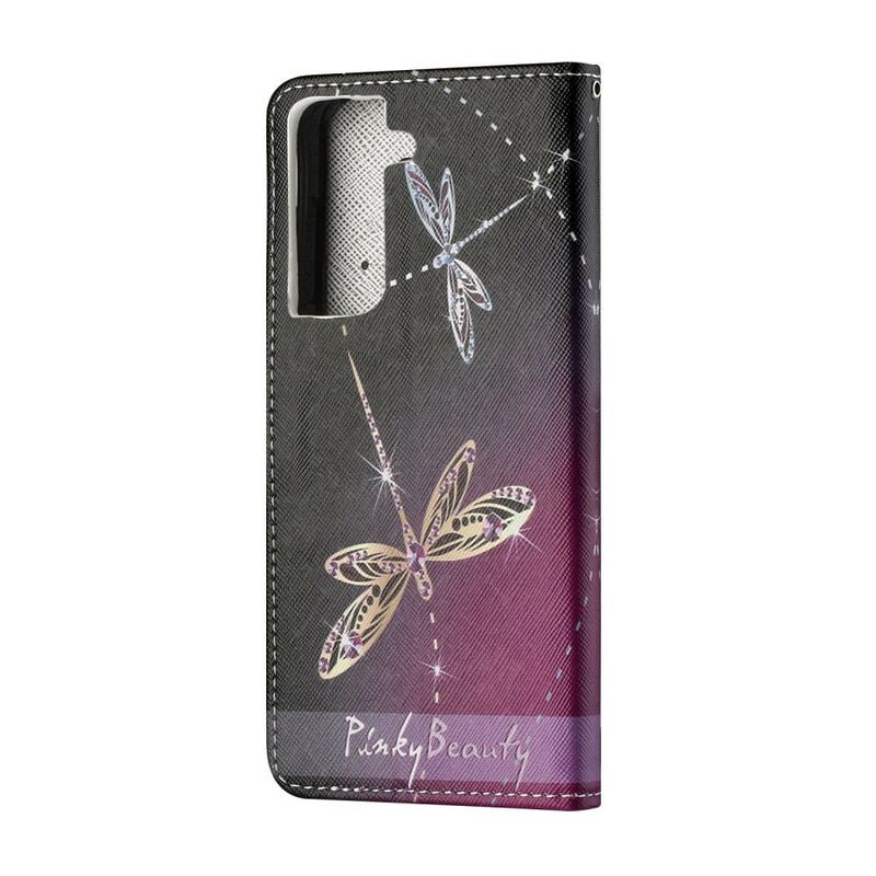 Kožna Futrola Samsung Galaxy S21 5G Dragonflies S Remenčićima