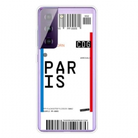 Maskica Samsung Galaxy S21 5G Bording Pass Za Pariz