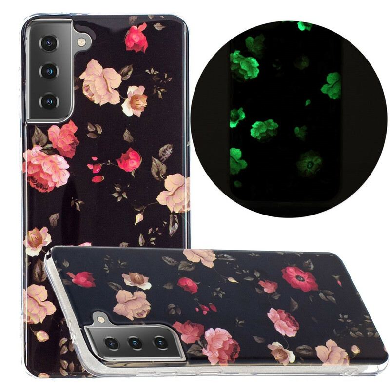 Maskica Samsung Galaxy S21 5G Fluorescentna Cvjetna Serija