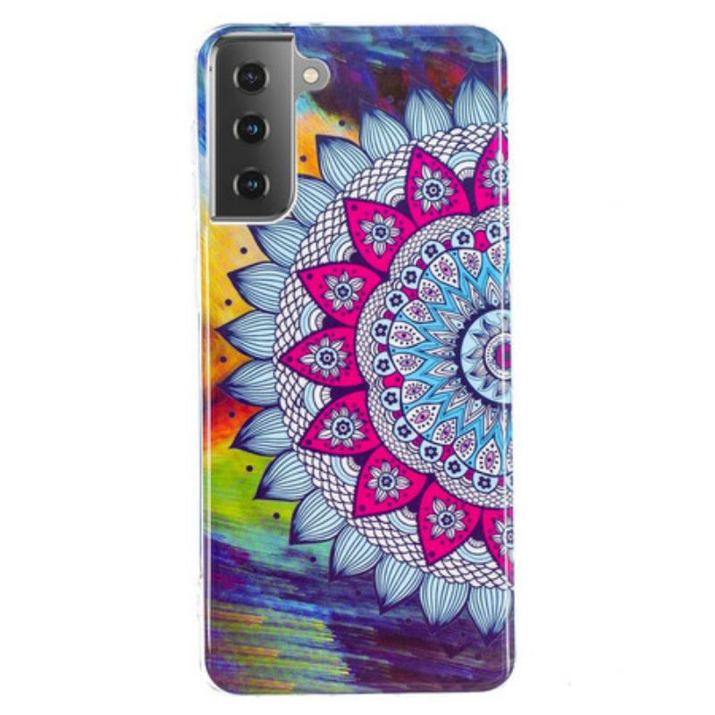 Maskica Samsung Galaxy S21 5G Fluorescentna Šarena Mandala