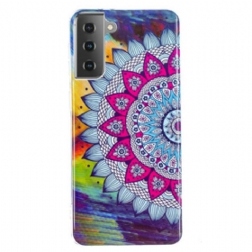 Maskica Samsung Galaxy S21 5G Fluorescentna Šarena Mandala