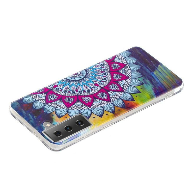 Maskica Samsung Galaxy S21 5G Fluorescentna Šarena Mandala