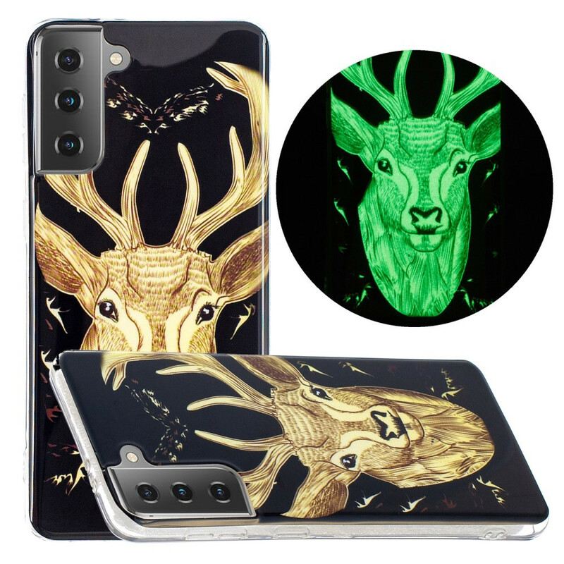 Maskica Samsung Galaxy S21 5G Fluorescentni Veličanstveni Jelen