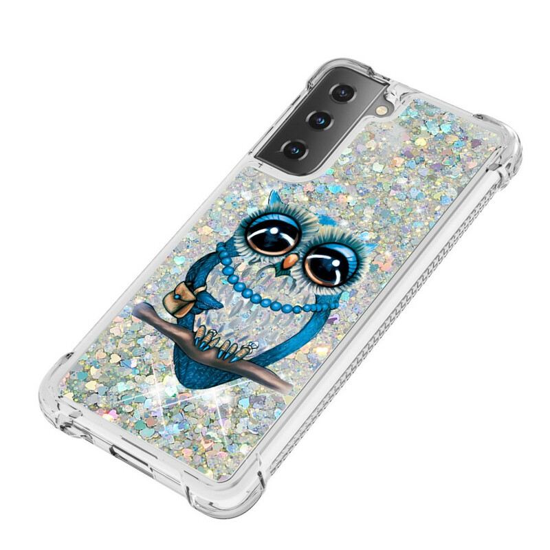 Maskica Samsung Galaxy S21 5G Miss Owl Sequins