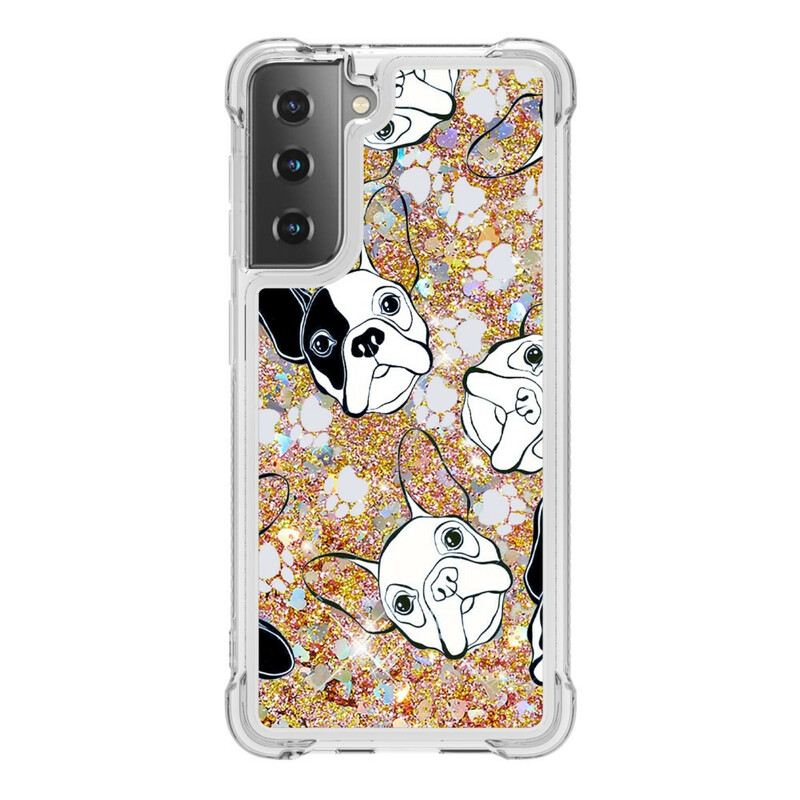 Maskica Samsung Galaxy S21 5G Mr Dog Sequins