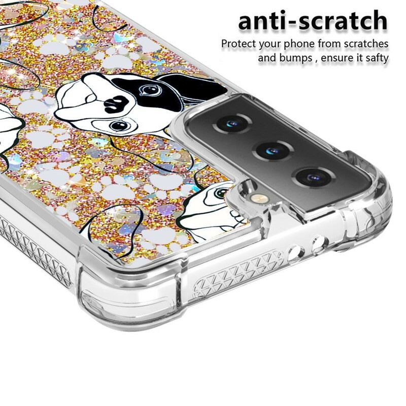 Maskica Samsung Galaxy S21 5G Mr Dog Sequins