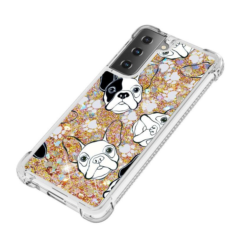 Maskica Samsung Galaxy S21 5G Mr Dog Sequins