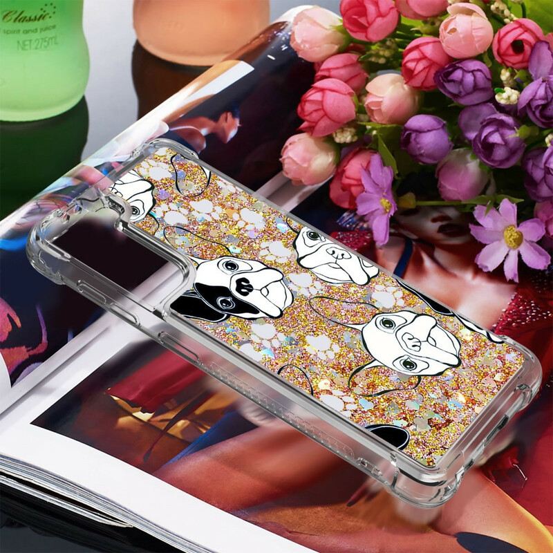 Maskica Samsung Galaxy S21 5G Mr Dog Sequins