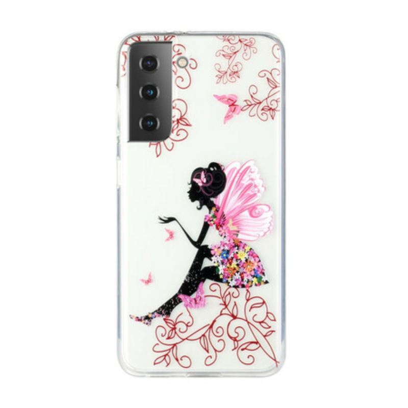 Maskica Samsung Galaxy S21 5G Prozirna Cvjetna Vila